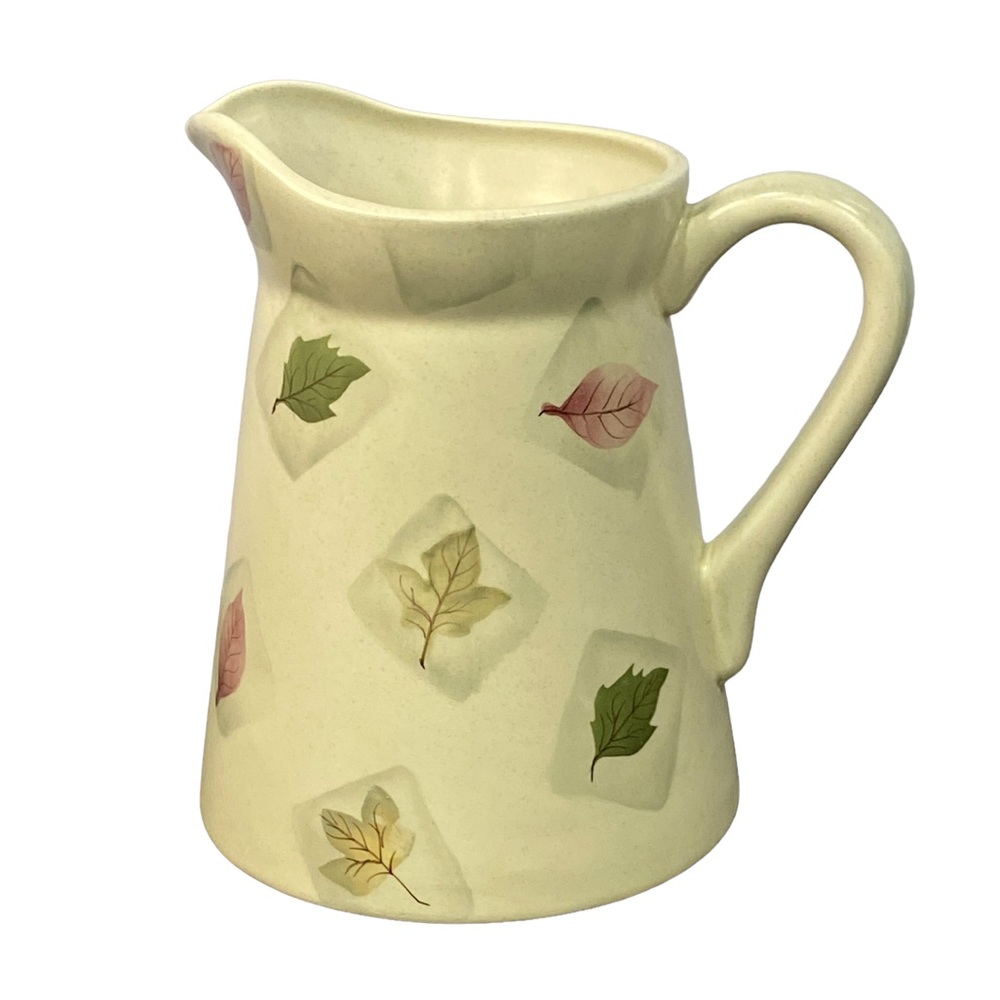 Mikasa Woodland 2 Quart Pitcher Leaves KT 407 NEW‎
